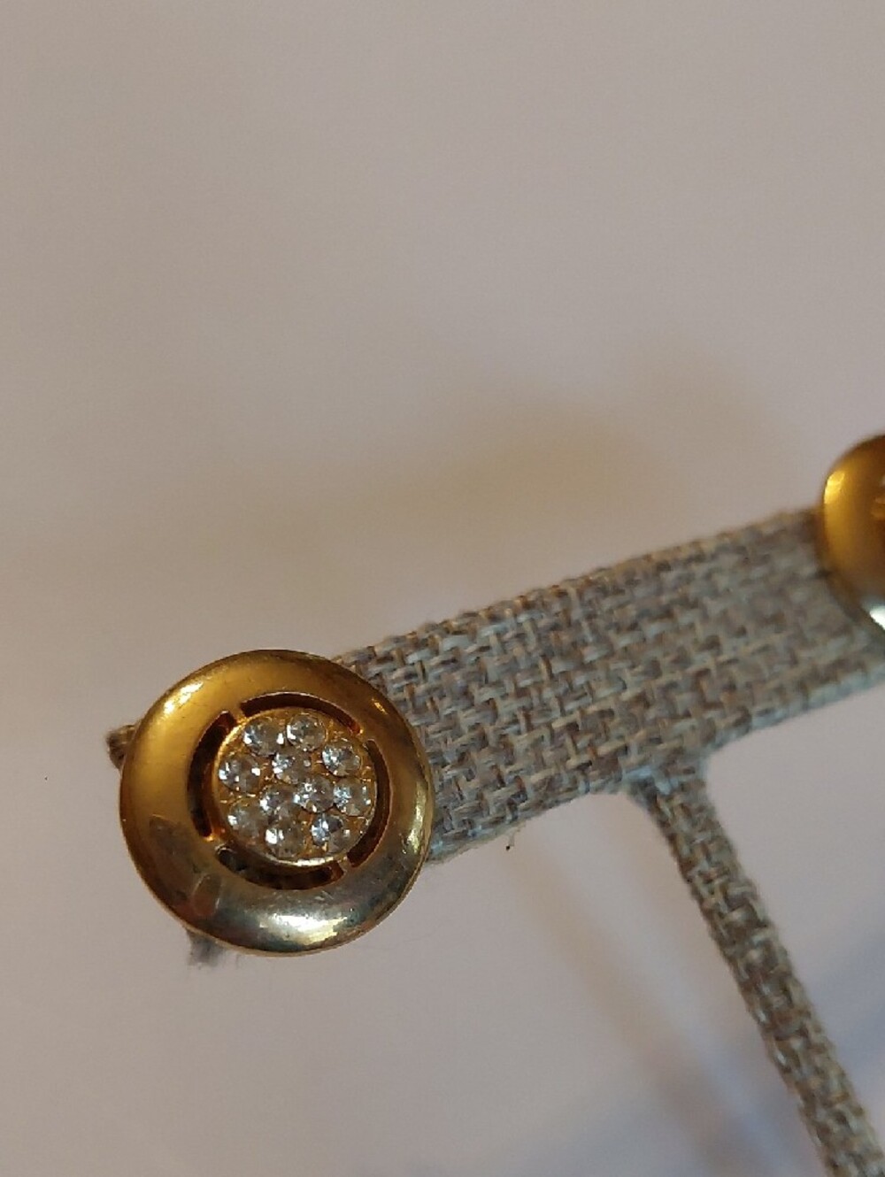 Goldtone Crystal Rhinestone Cluster Stud Earrings - Women's Jewelry - Picture 8 of 9